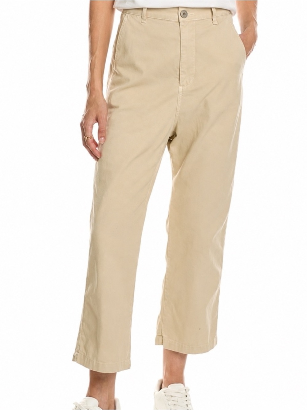 THE GREAT Ranger Tan Relaxed Cotton Pants